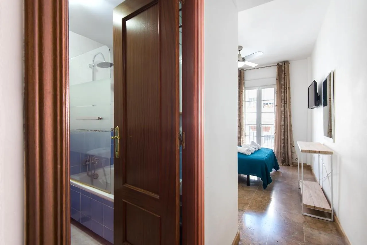 Center Apartment 2Bed 2B Aircon Wif And Parking Free Malaga Hiszpania