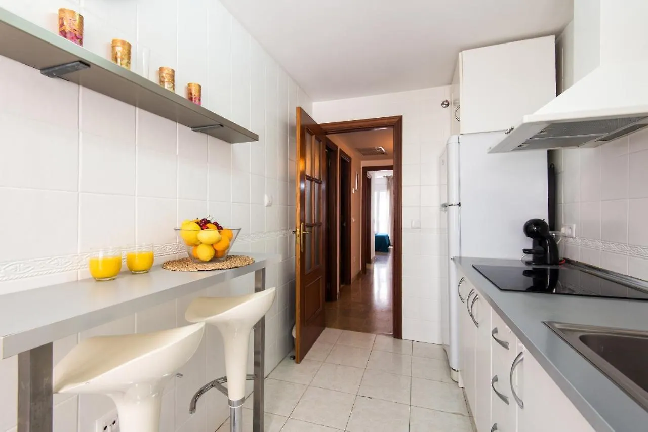 Center Apartment 2Bed 2B Aircon Wif And Parking Free Malaga Hiszpania